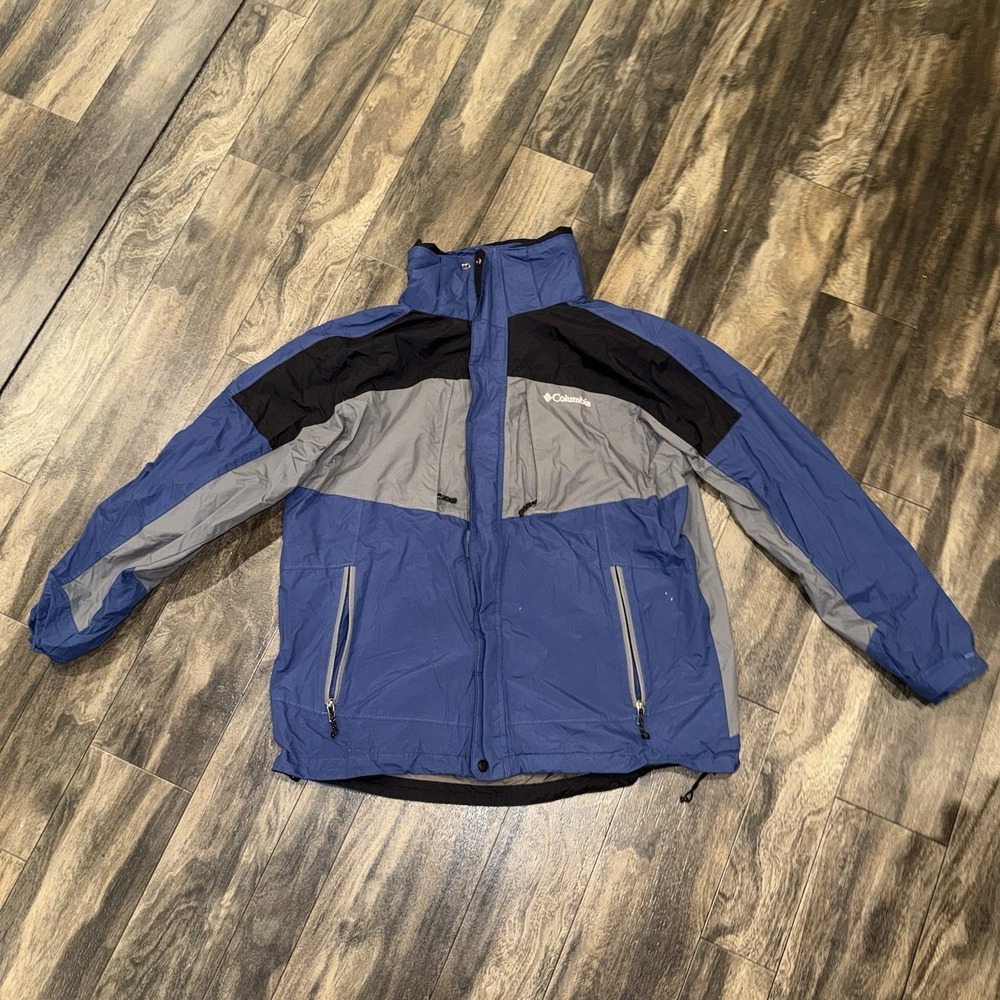 Columbia Interchange Waterproof‎ Shell Blue & Grey Men's Size L